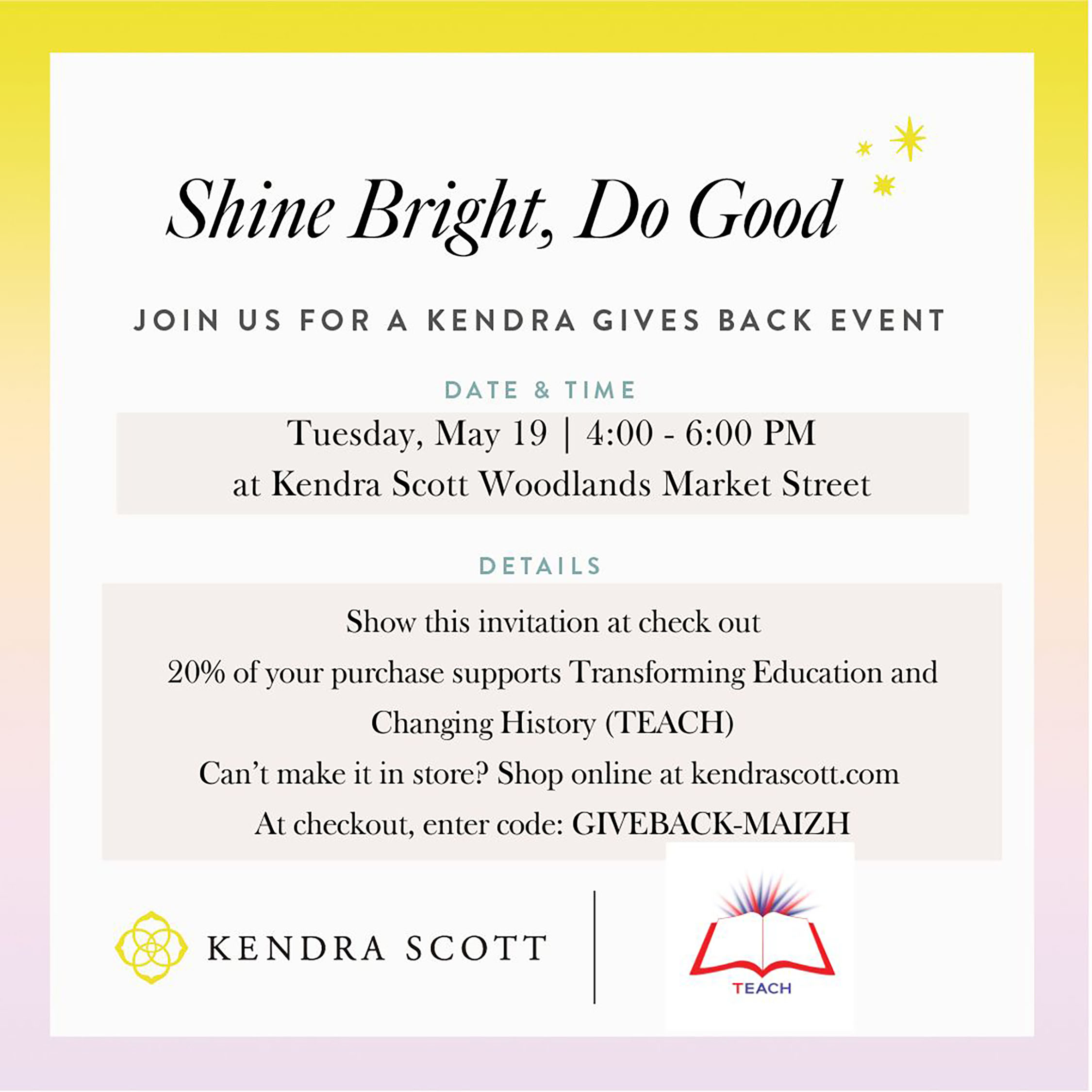 Kendra Scott Fundraiser 2026